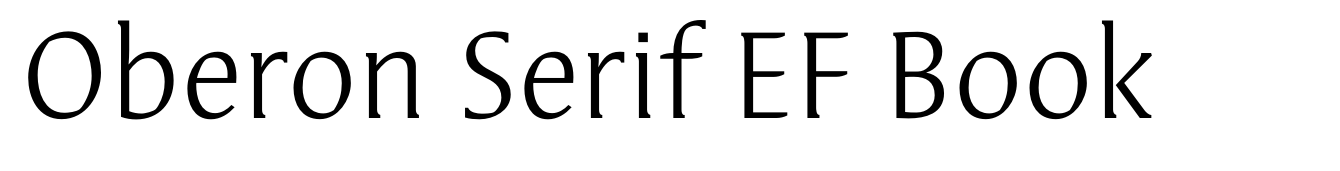 Oberon Serif EF Book